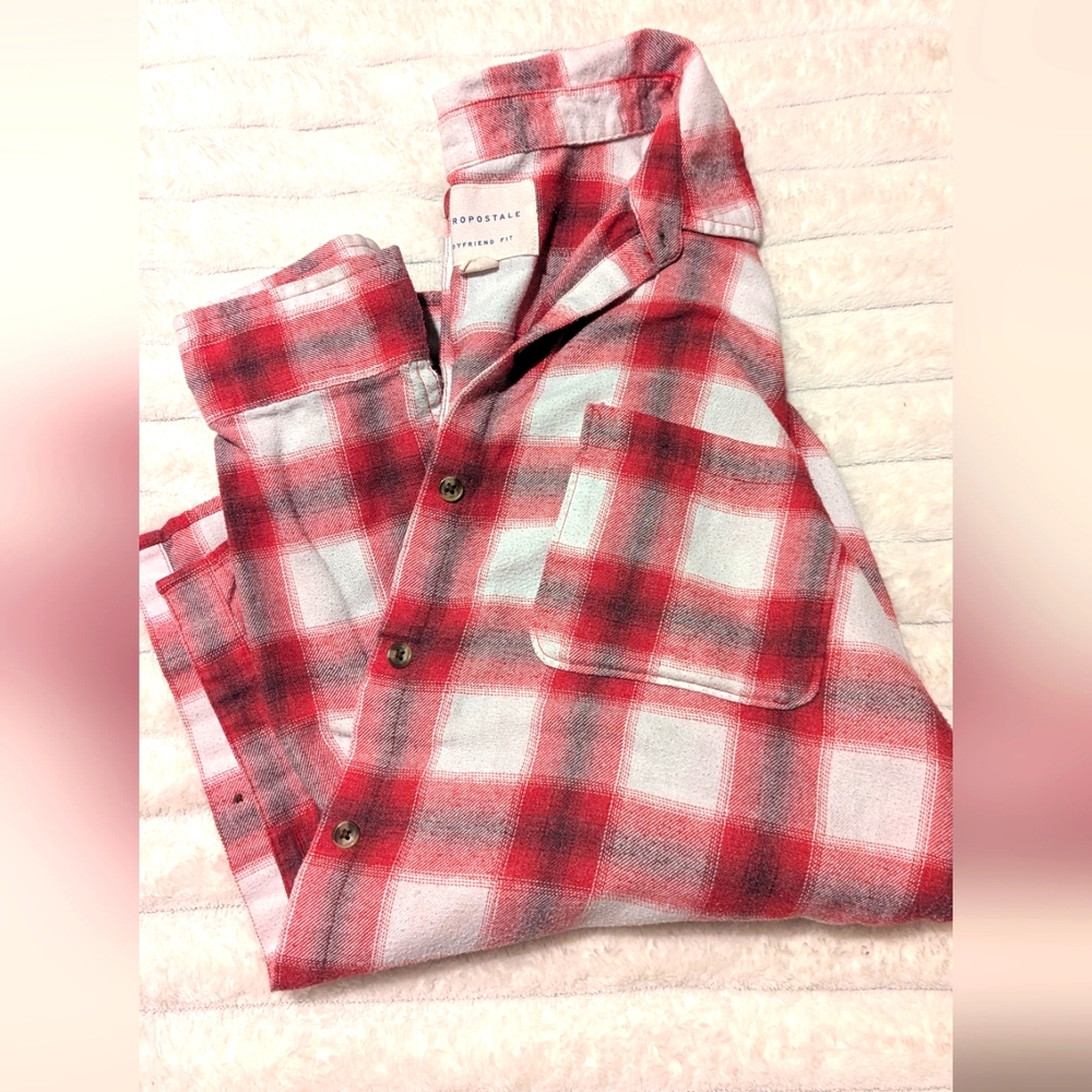 Aeropostale Red Plaid Flannel